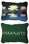 Pillow - Triple Lotus with "Namaste" on the back