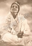 Anandamayi Ma Photo - Garlanded Older - sepia 5x7