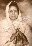 Anandamayi Ma Photo - Holding Krishna - Sepia 5x7