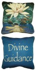 Pillow - Yellow Lotus with "Divine Guidance" on the back