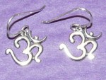 Aum Earrings - Sterling Silver