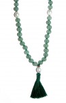 Kriya Mala - Aventurine with Pearl Counters
