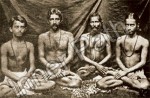Paramhansa Yogananda Photo - Age 16 with Monks - Sepia 5x7