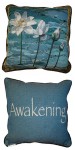 Pillow - Opening to the Light with "Awakening" on the back